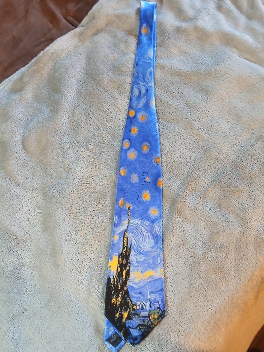 Robin Ruth Blue Necktie The Starry Night